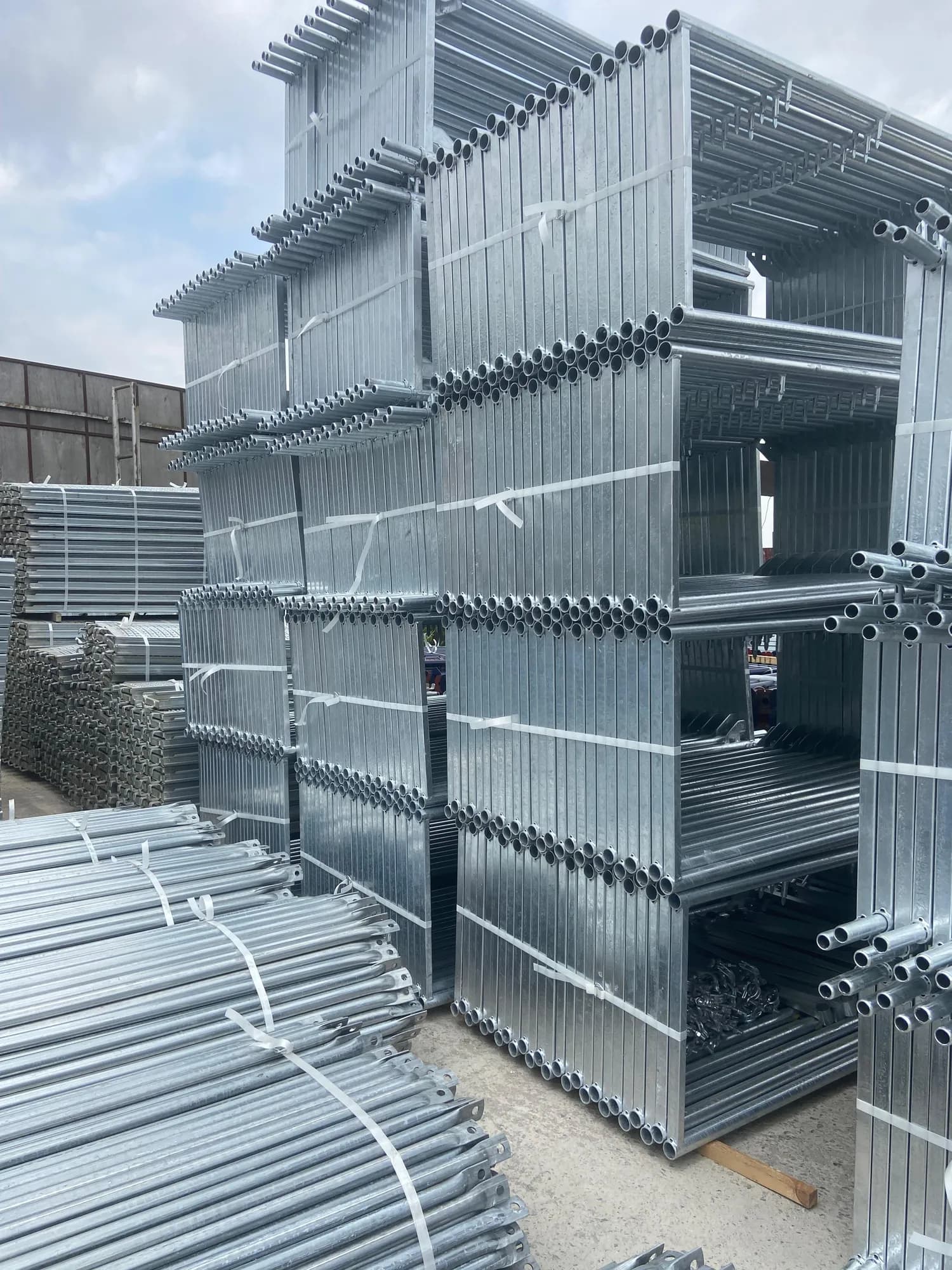 Scaffolding system close-up