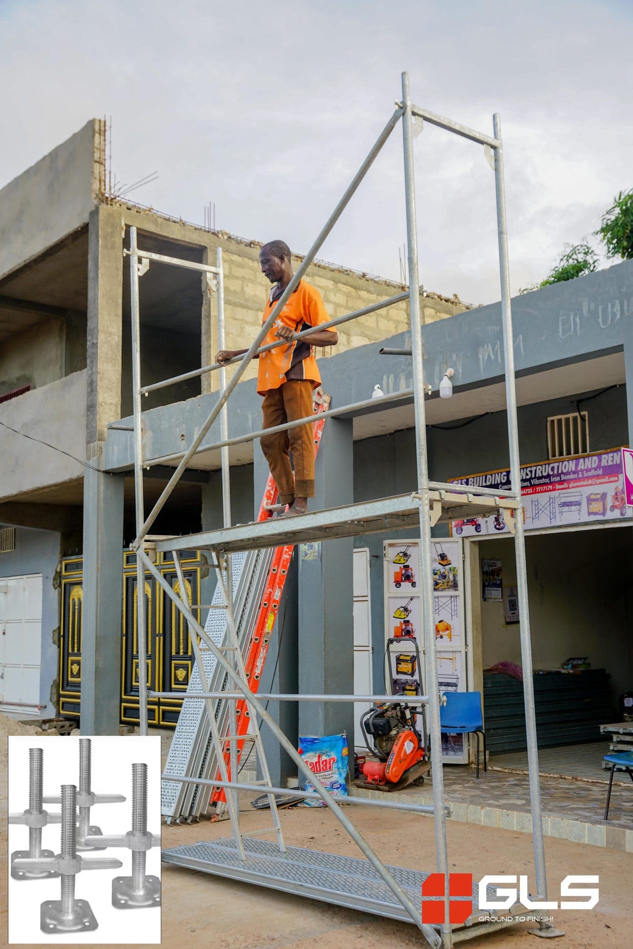Scaffolding legs